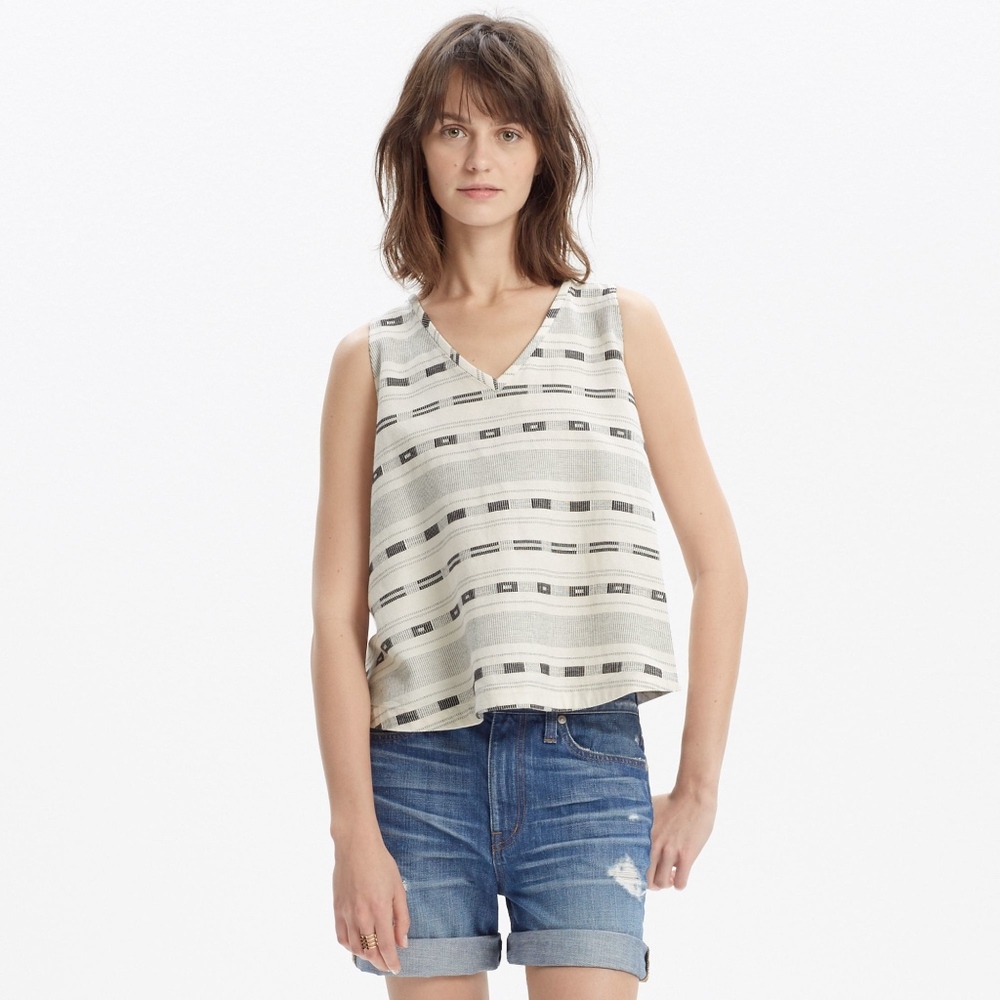 MADEWELL SWINGBACK EMBROIDERED TANK